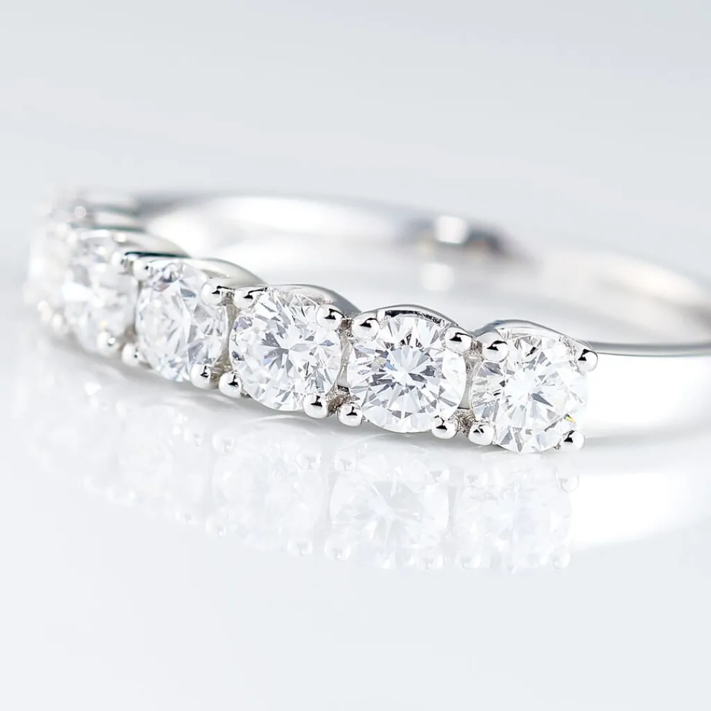 Histoire d'Or Alliance Eloisa Or Blanc Diamant Synthetique New