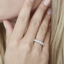 Histoire d'Or Alliance Eloisa Or Blanc Diamant Synthetique New