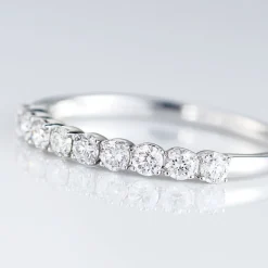 Histoire d'Or Alliance Eloisa Or Blanc Diamant Synthetique New