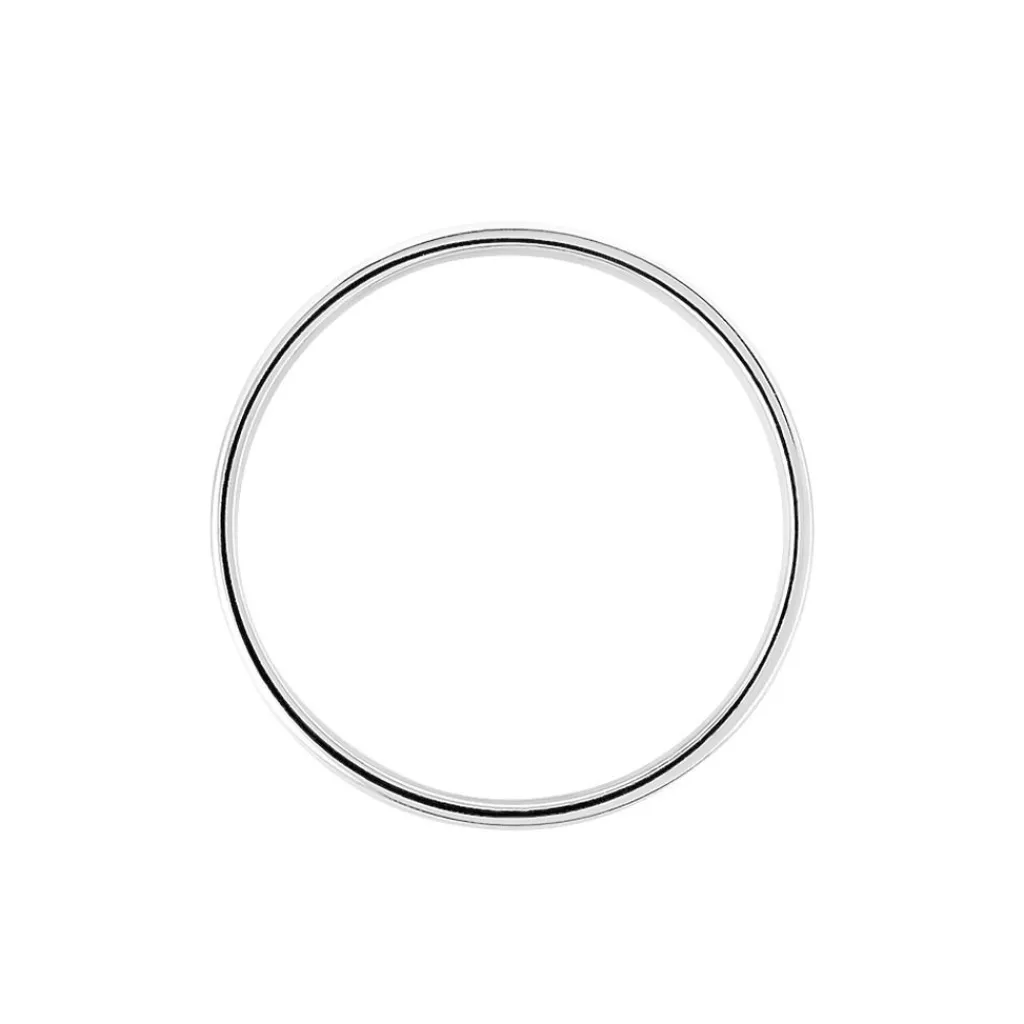 Histoire d'Or Alliance Epi Ruban Plat Or Blanc Hot