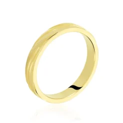 Histoire d'Or Alliance Eros Brossee Ruban Plat Or Jaune Online