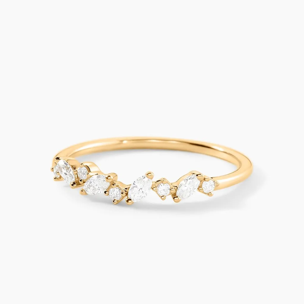 Histoire d'Or Alliance Euphranor Or Jaune Diamant Synthétique Sale