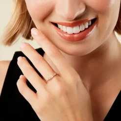 Histoire d'Or Alliance Euphranor Or Jaune Diamant Synthétique Sale