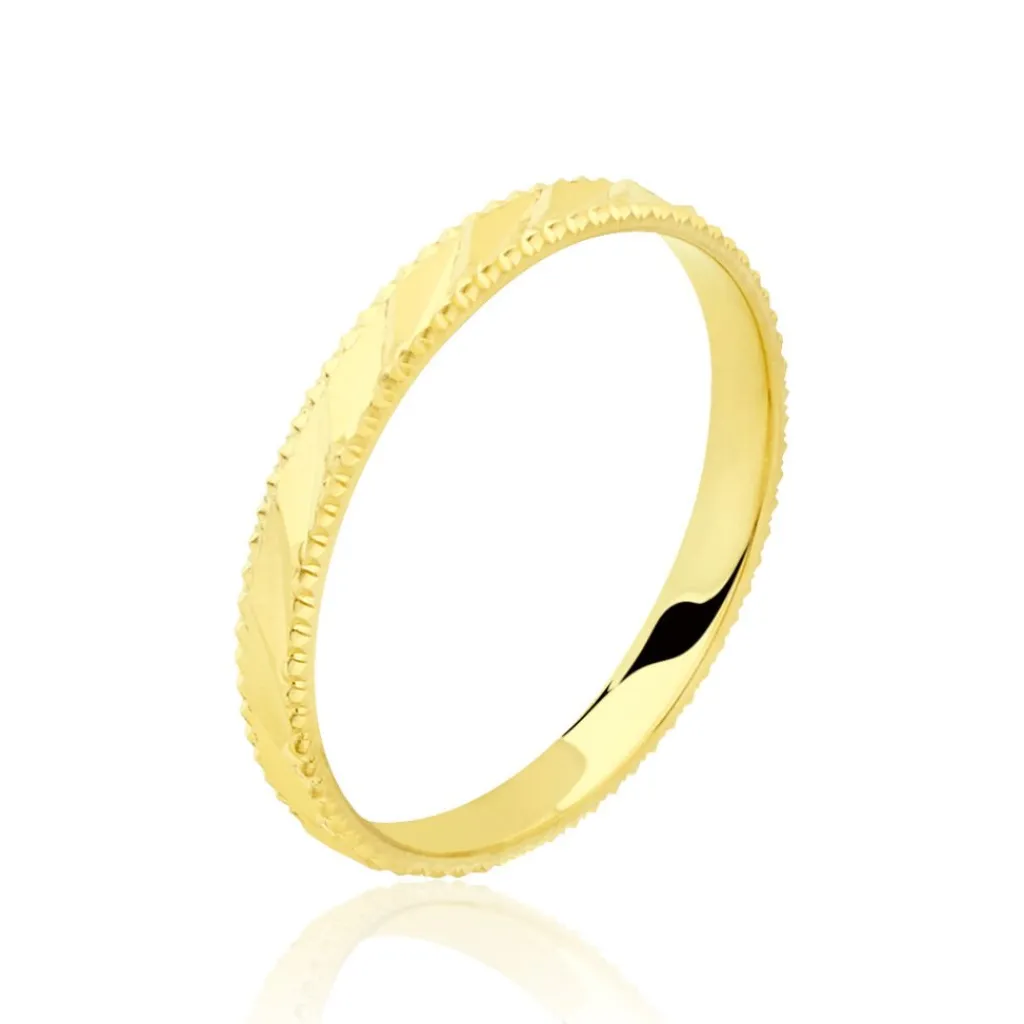 Histoire d'Or Alliance Facetee Or Jaune New