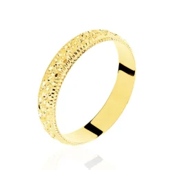 Histoire d'Or Alliance Fantaisie Diamantee Ruban Plat or jaune Discount