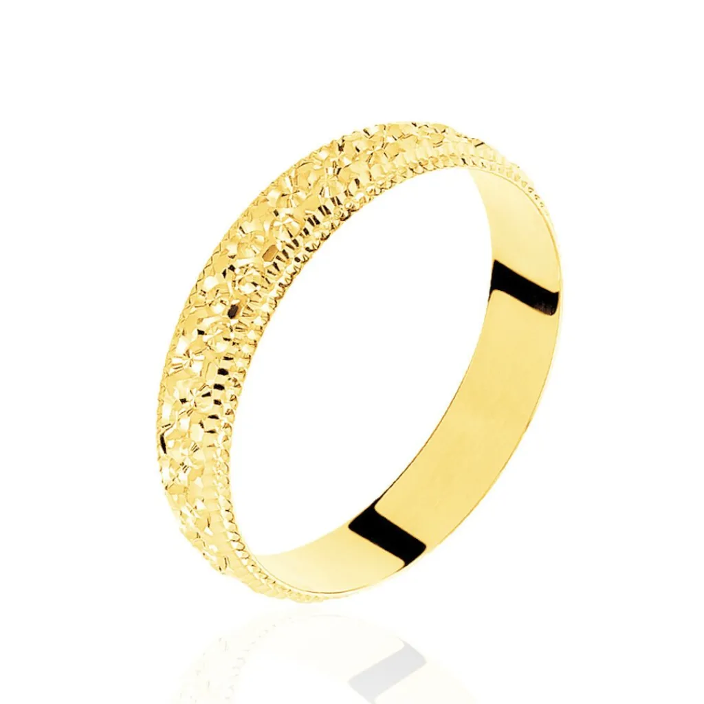 Histoire d'Or Alliance Fantaisie Diamantee Ruban Plat or jaune Discount