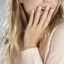 Histoire d'Or Alliance Fantaisie Diamantee Ruban Plat or bicolore Best