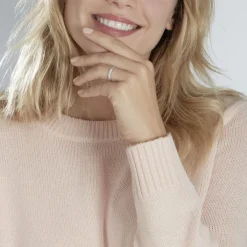 Histoire d'Or Alliance Fantaisie Diamantee Ruban Plat or blanc Outlet