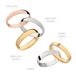 Histoire d'Or Alliance Fantaisie Diamantee Ruban Plat or blanc Online