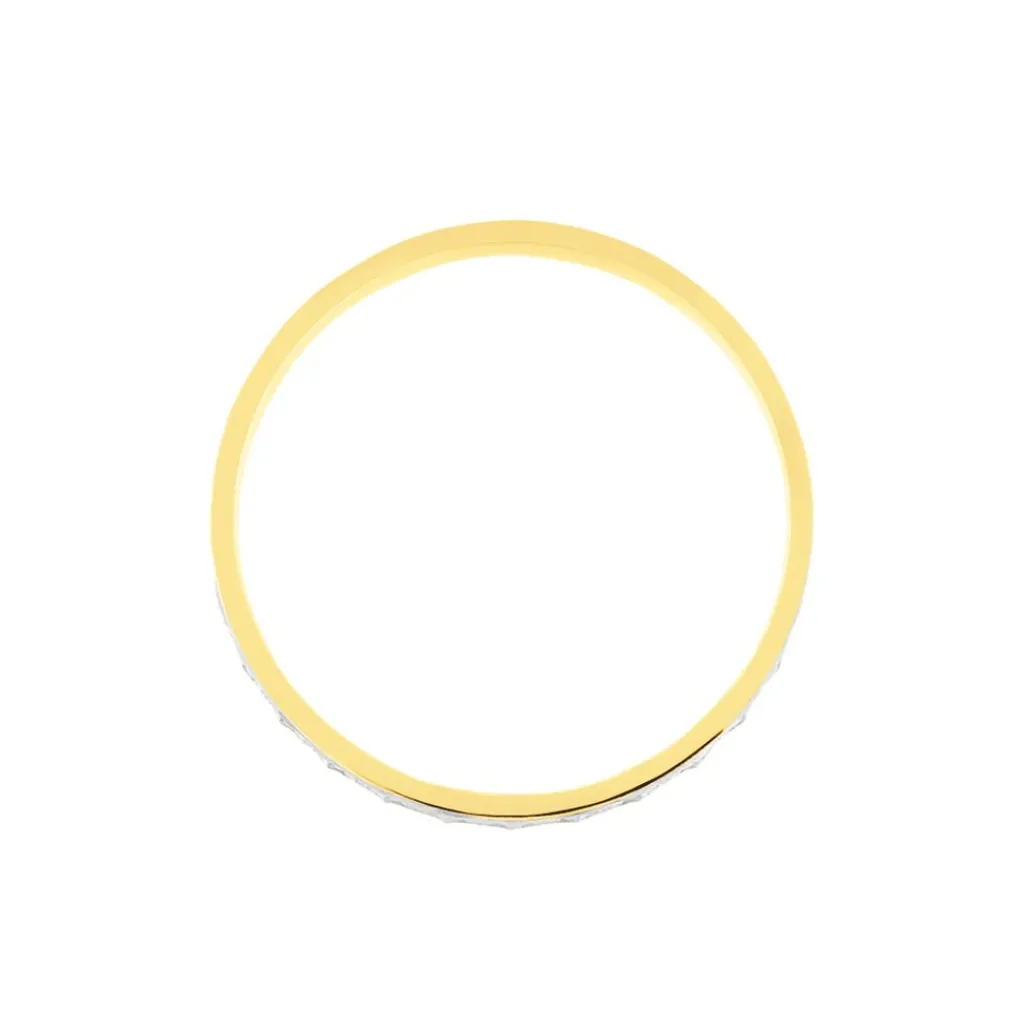 Histoire d'Or Alliance Fantaisie Ruban Plat Or Bicolore Online