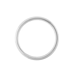 Histoire d'Or Alliance Fleur De Peau Ruban Bombé Or Blanc