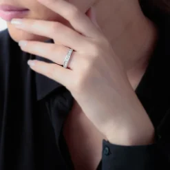 Histoire d'Or Alliance Giulia Or Blanc Diamant