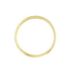 Histoire d'Or Alliance Grain De Folie Diamantee Ruban Plat Or Bicolore New