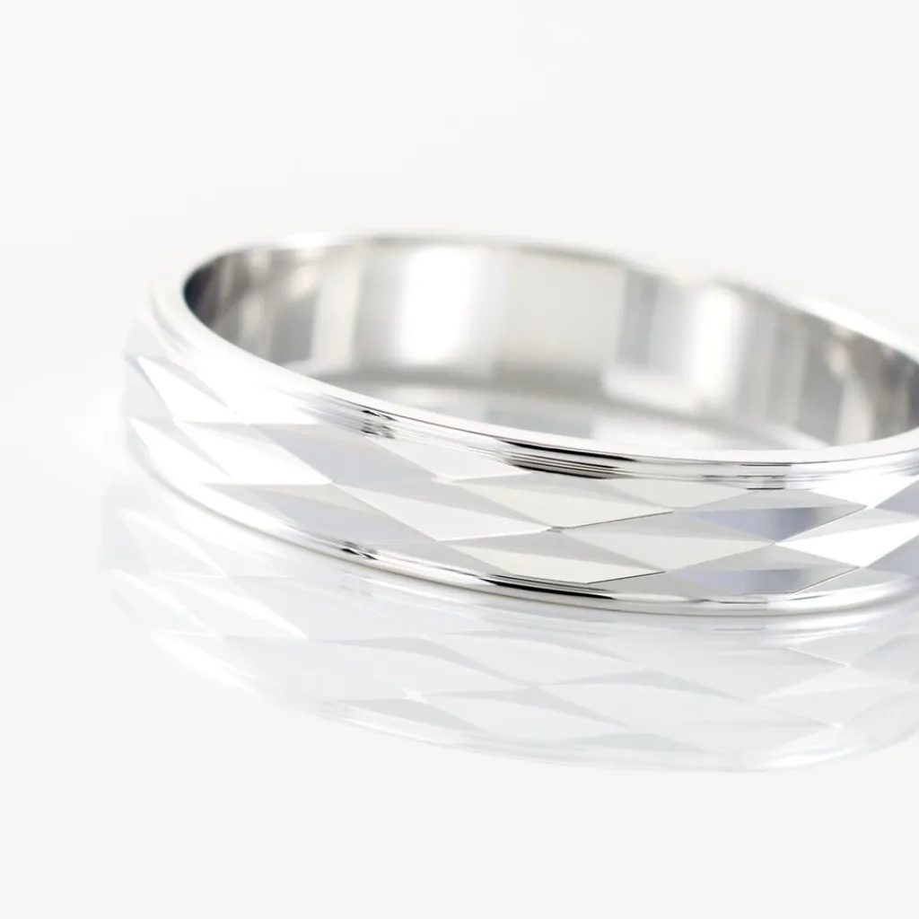 Histoire d'Or Alliance Harmonia Facetee Or Blanc Best