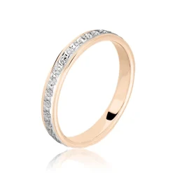 Histoire d'Or Alliance Heldea Ruban Plat Or Bicolore Best