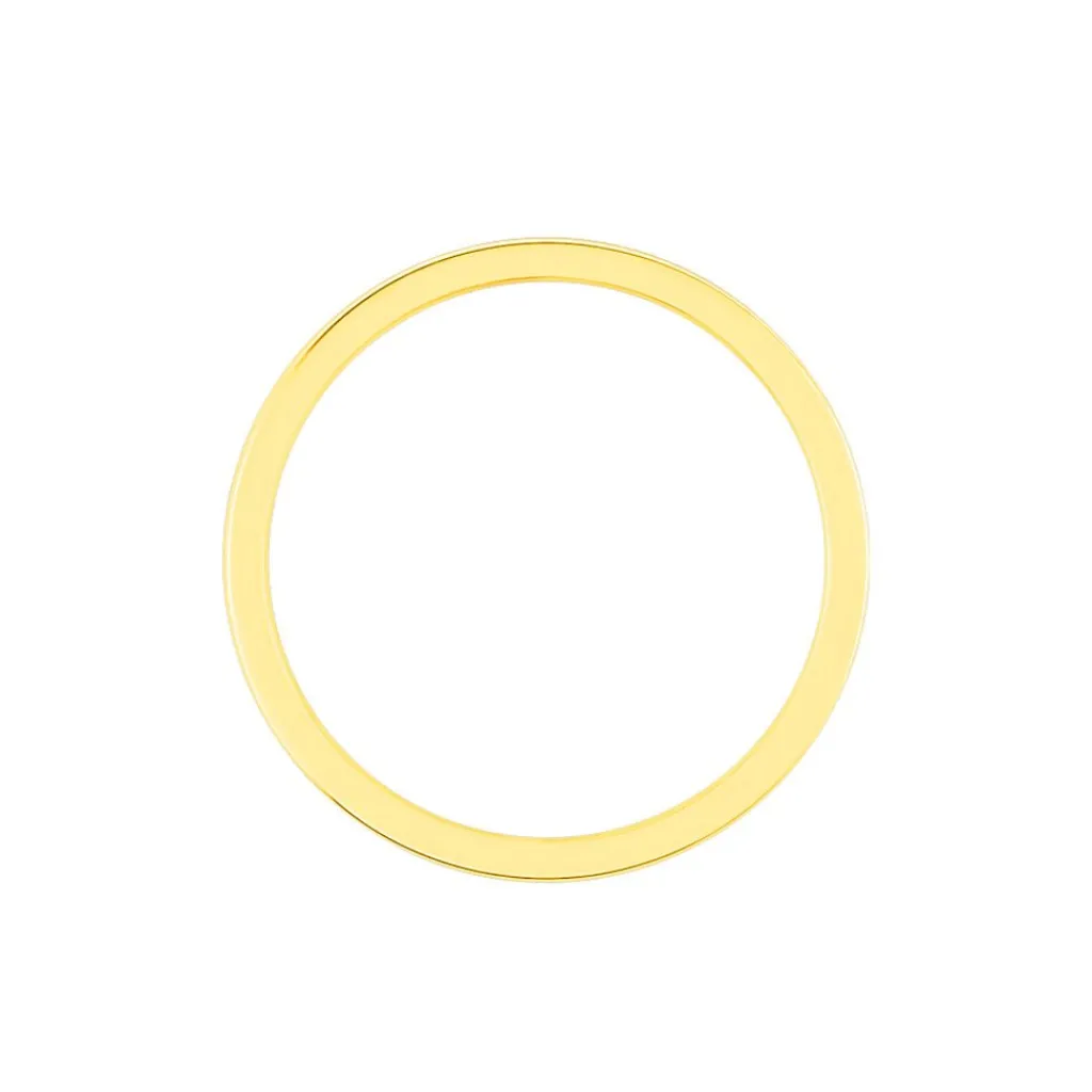 Histoire d'Or Alliance Heldea Ruban Plat Or Bicolore New