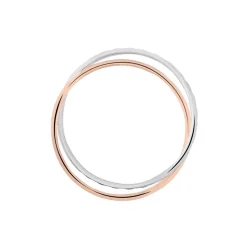 Histoire d'Or Alliance Hermana Ruban Plat Or Bicolore Clearance