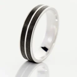 Histoire d'Or Alliance Ikhlas Ruban Plat Argent Blanc Outlet