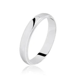 Histoire d'Or Alliance Ilian Demi Jonc Bombe Or Blanc Sale