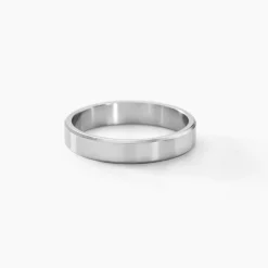 Histoire d'Or Alliance Inayah Ruban Plat Argent Blanc Clearance