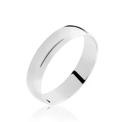Histoire d'Or Alliance Irais Demi Jonc Classique Or Blanc Discount
