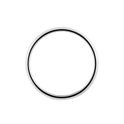 Histoire d'Or Alliance Isaac Demi Jonc Confort or blanc Clearance