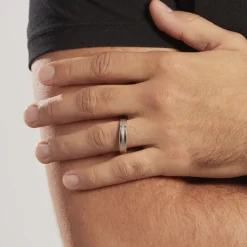 Histoire d'Or Alliance Isidro Ruban Sable Or Blanc New