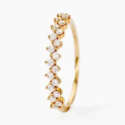 Histoire d'Or Alliance Jodene Or Jaune Diamant Synthétique Hot