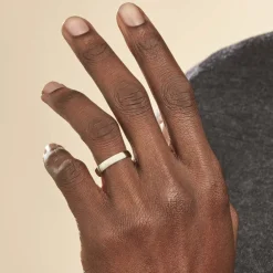 Histoire d'Or Alliance Julie Ruban Classique Platine Blanc Hot