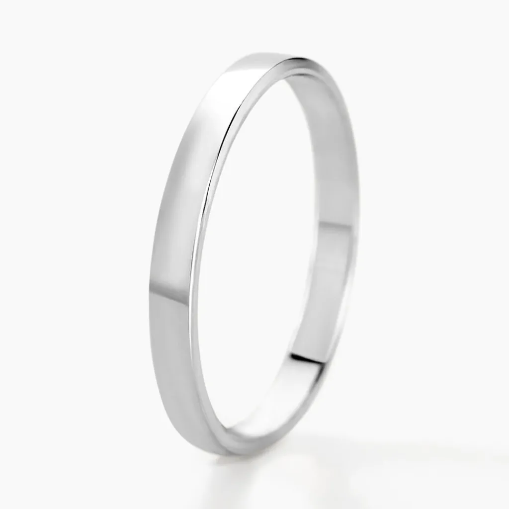 Histoire d'Or Alliance Julie Ruban Classique Or Blanc Online
