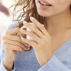 Histoire d'Or Alliance Julie Ruban Classique Or Blanc Online