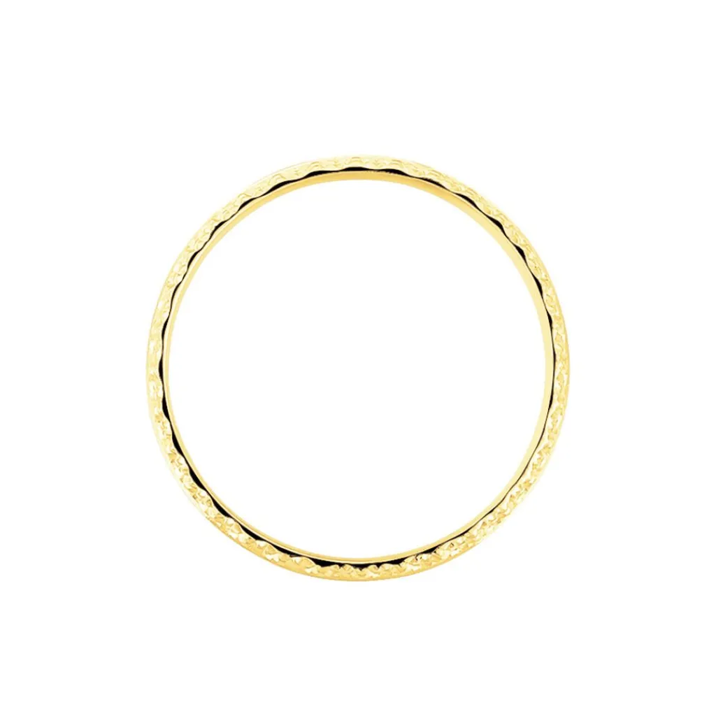Histoire d'Or Alliance June 2 Rangs Diamantee Ruban Plat or jaune Discount