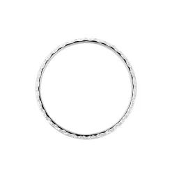 Histoire d'Or Alliance June 2 Rangs Diamantee Ruban Plat or blanc Discount