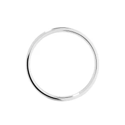 Histoire d'Or Alliance Junius Ruban Confort Or Blanc