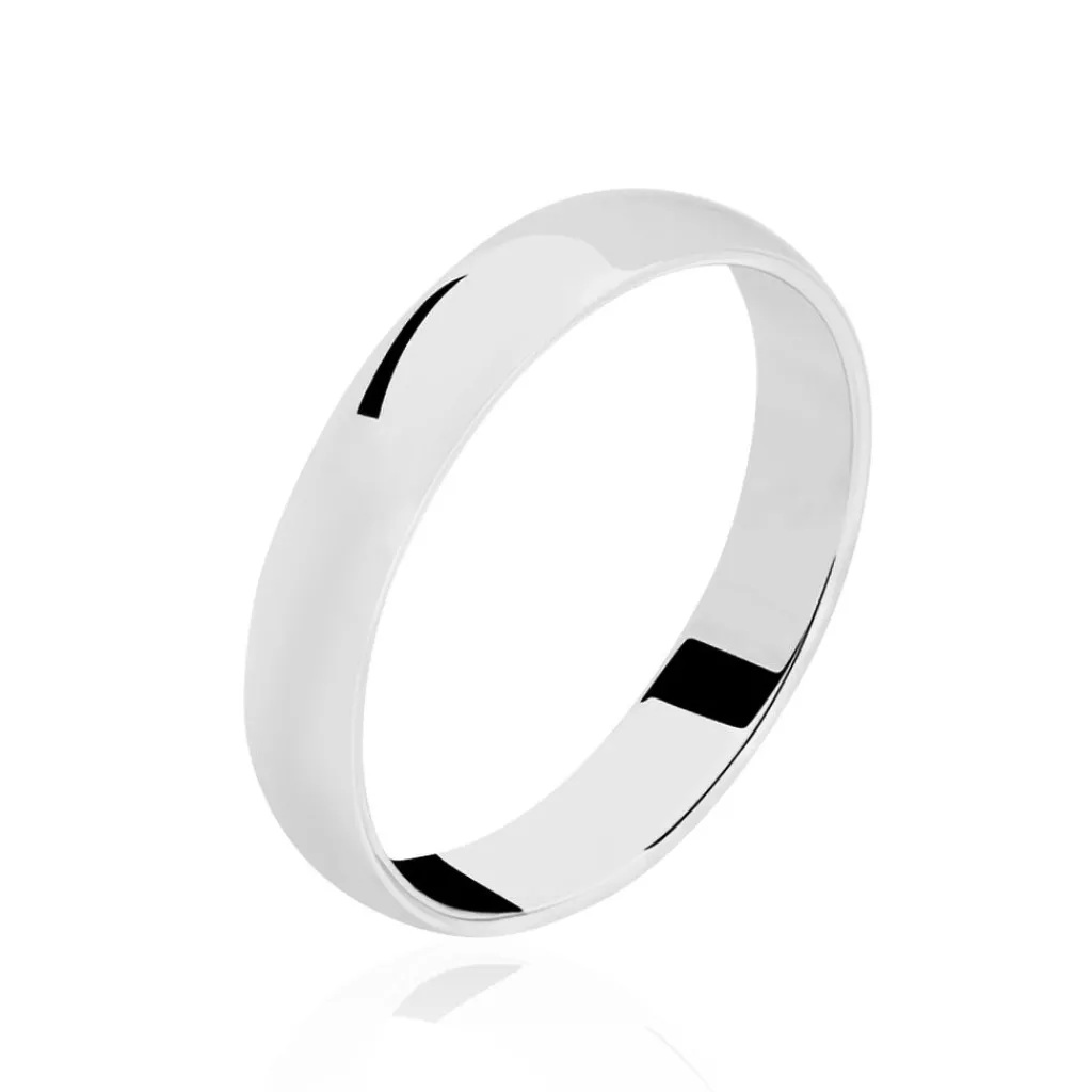 Histoire d'Or Alliance Khelya Ruban Plat Argent Blanc Outlet