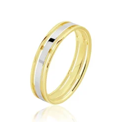 Histoire d'Or Alliance Laumer Ruban Or Bicolore