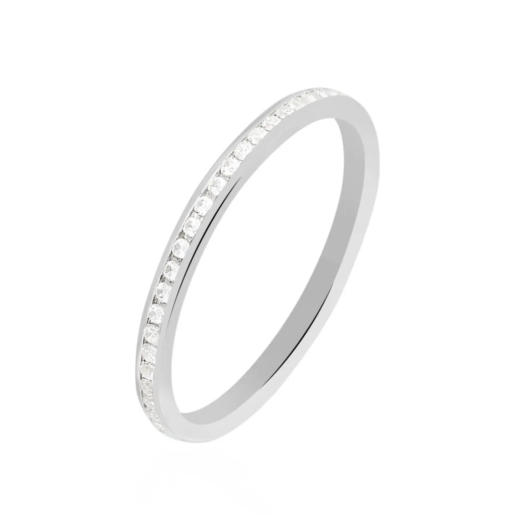 Histoire d'Or Alliance Laurie Tour Complet Or Blanc Diamant Sale