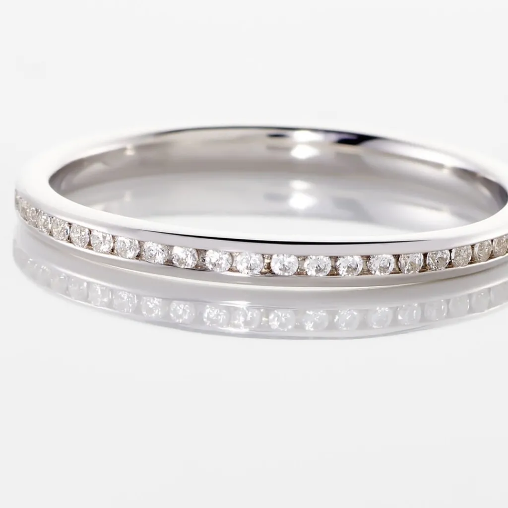 Histoire d'Or Alliance Laurie Tour Complet Or Blanc Diamant Sale