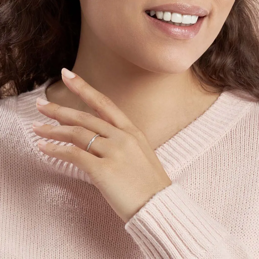 Histoire d'Or Alliance Laurie Tour Complet Or Blanc Diamant Sale