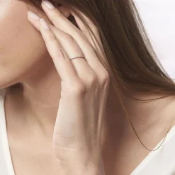 Histoire d'Or Alliance Lu Or Blanc Diamant New