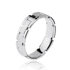 Histoire d'Or Alliance Maille Or Blanc Discount