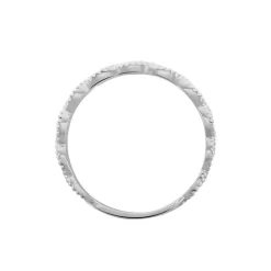 Histoire d'Or Alliance Marielle Ruban Plat Or Blanc Hot