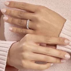 Histoire d'Or Alliance Marjorie Or Blanc Oxyde De Zirconium