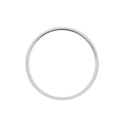 Histoire d'Or Alliance Markel Ruban Plat Or Blanc