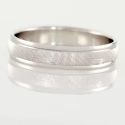 Histoire d'Or Alliance Marwan Ruban Bombé Or Blanc Clearance