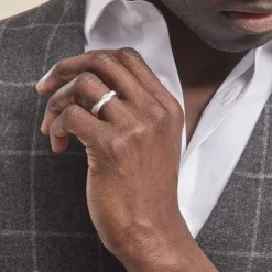 Histoire d'Or Alliance Marwan Ruban Bombé Or Blanc Clearance