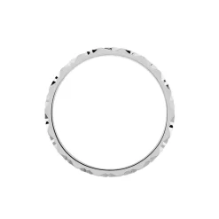 Histoire d'Or Alliance Marziale Ruban Plat Or Blanc Discount