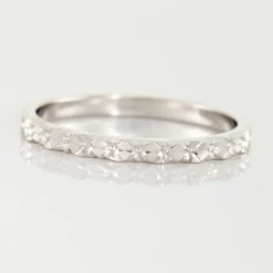 Histoire d'Or Alliance Marziale Ruban Plat Or Blanc Discount