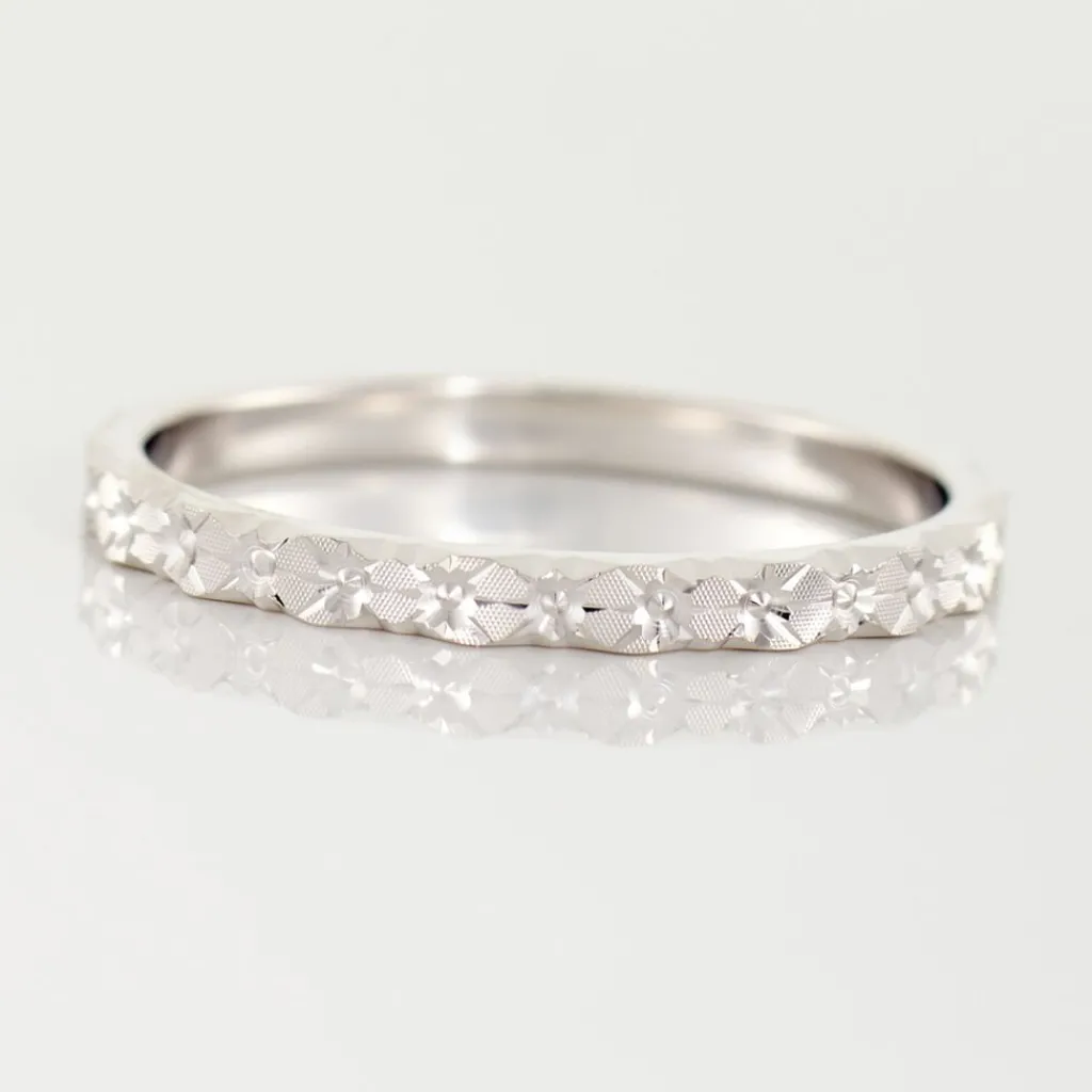 Histoire d'Or Alliance Marziale Ruban Plat Or Blanc Discount