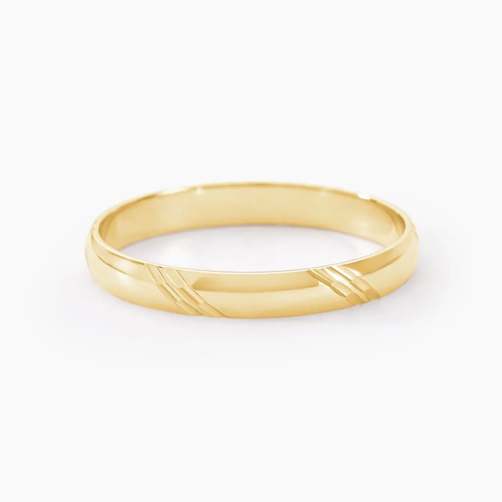 Histoire d'Or Alliance Massina Demi Jonc Classique Or Jaune New